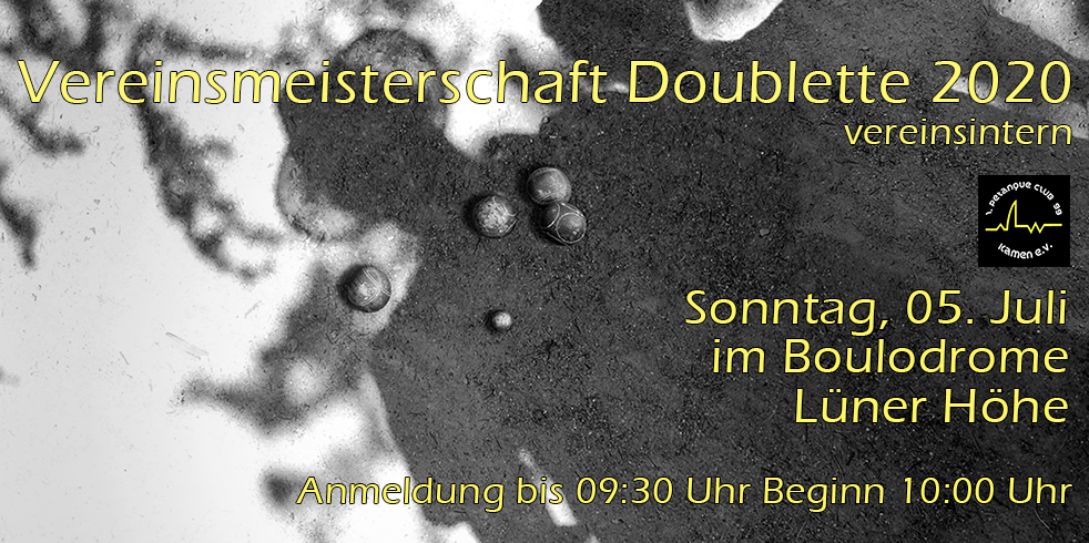 Vereinsmeisetrschaft Doublett 2020quer